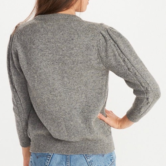 Vintage Japanese wool popcorn cardigan, heather gray, xs/s - Picture 5 of 5